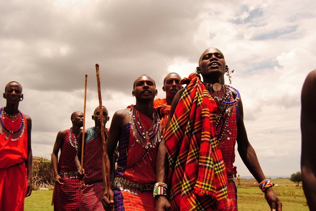 Maasai tribe dancing, Kenya -
